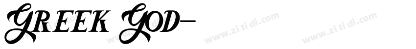 Greek God字体转换